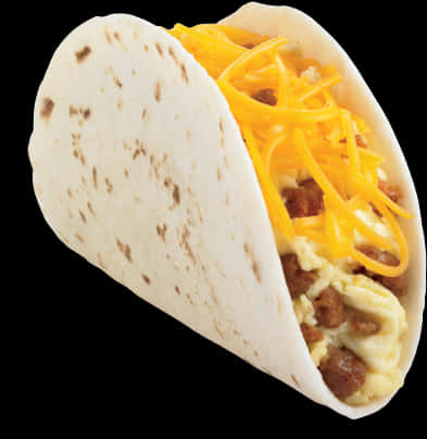 Breakfast Tacowith Cheeseand Sausage.jpg PNG