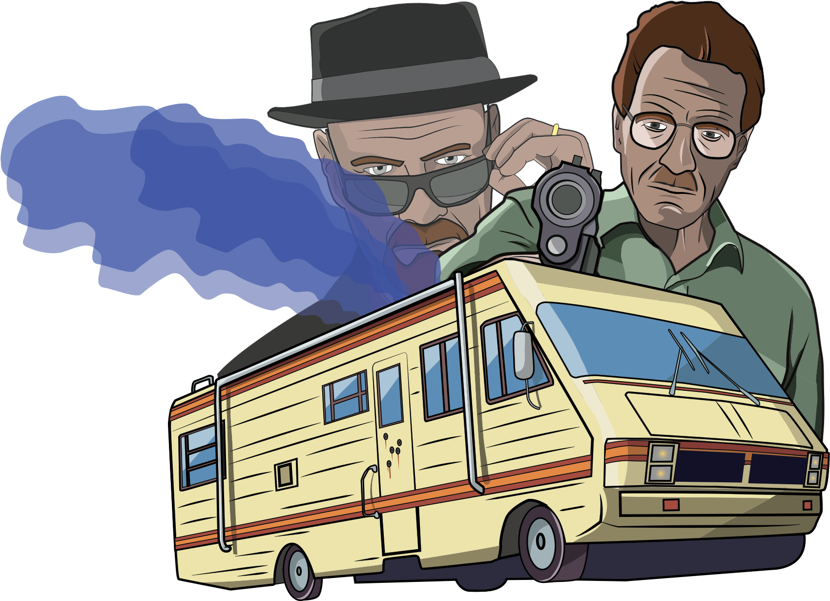 Breaking Bad Animated Characters R V PNG