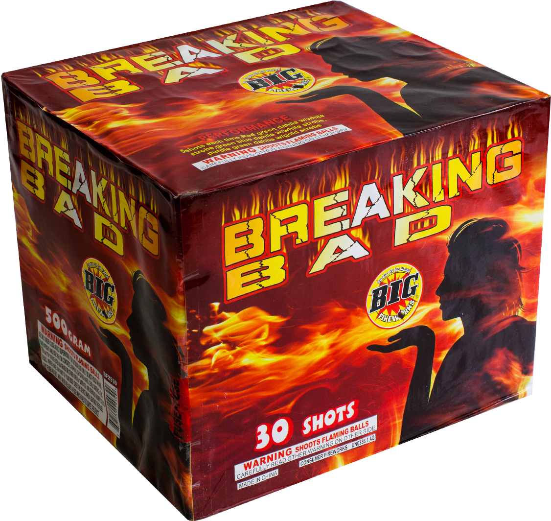 Breaking Bad Fireworks Packaging PNG