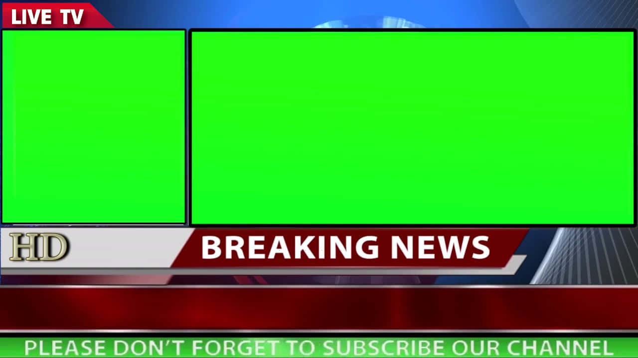 Breaking News Background Green Screen Background