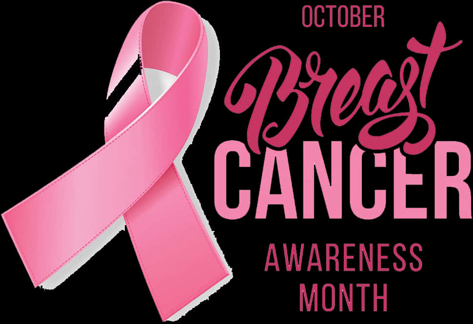 Breast Cancer Awareness Month Ribbon PNG