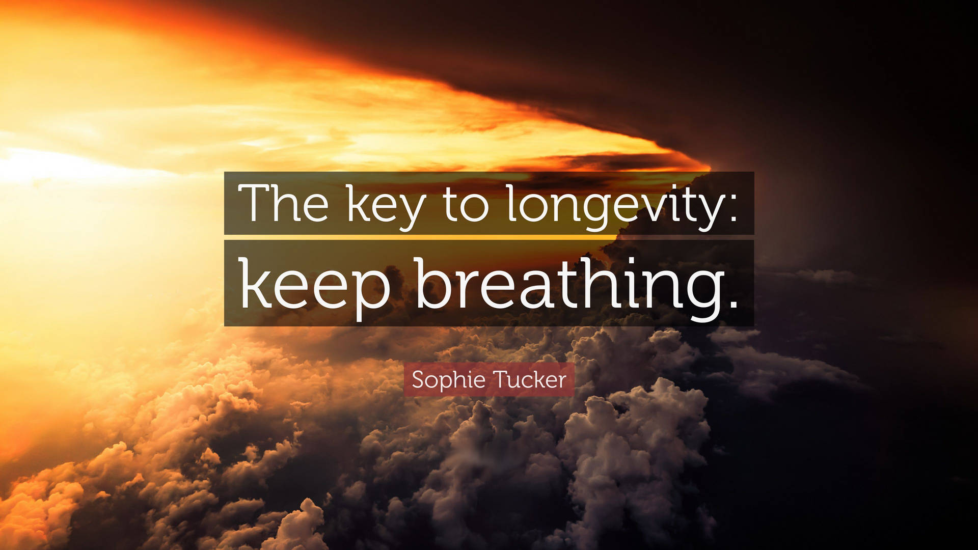 Breathing Inspirational Quote Wallpaper