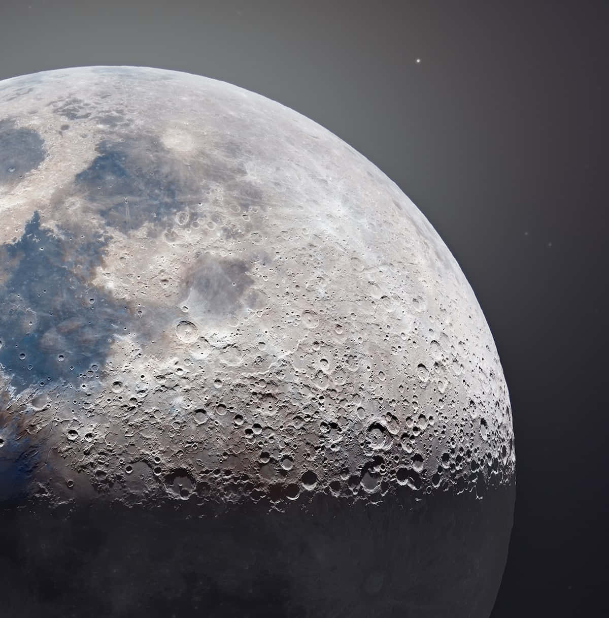 Breathtaking Landscape Of The Moon Surface Wallpaper