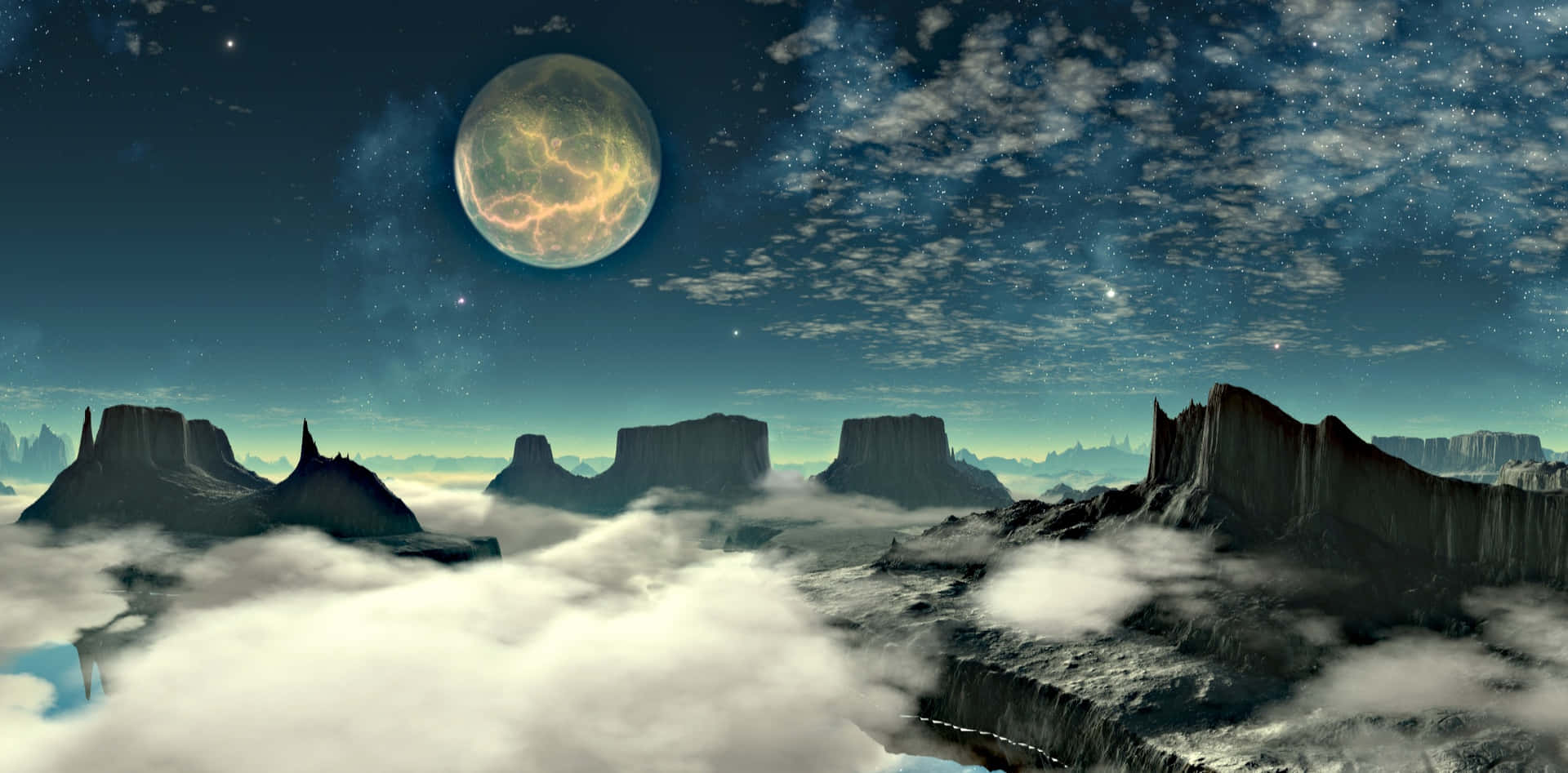 Breathtaking Lunar Expanse Wallpaper