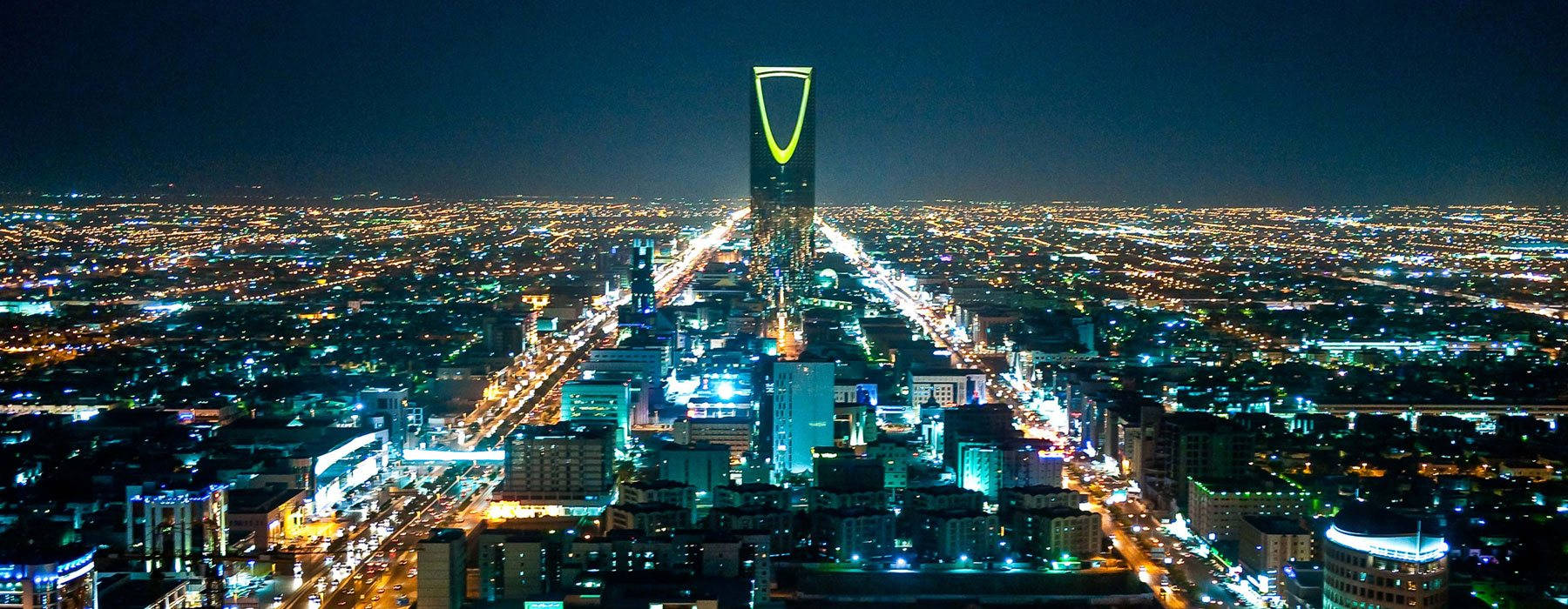 Breathtaking Night In Riyadh Wallpaper