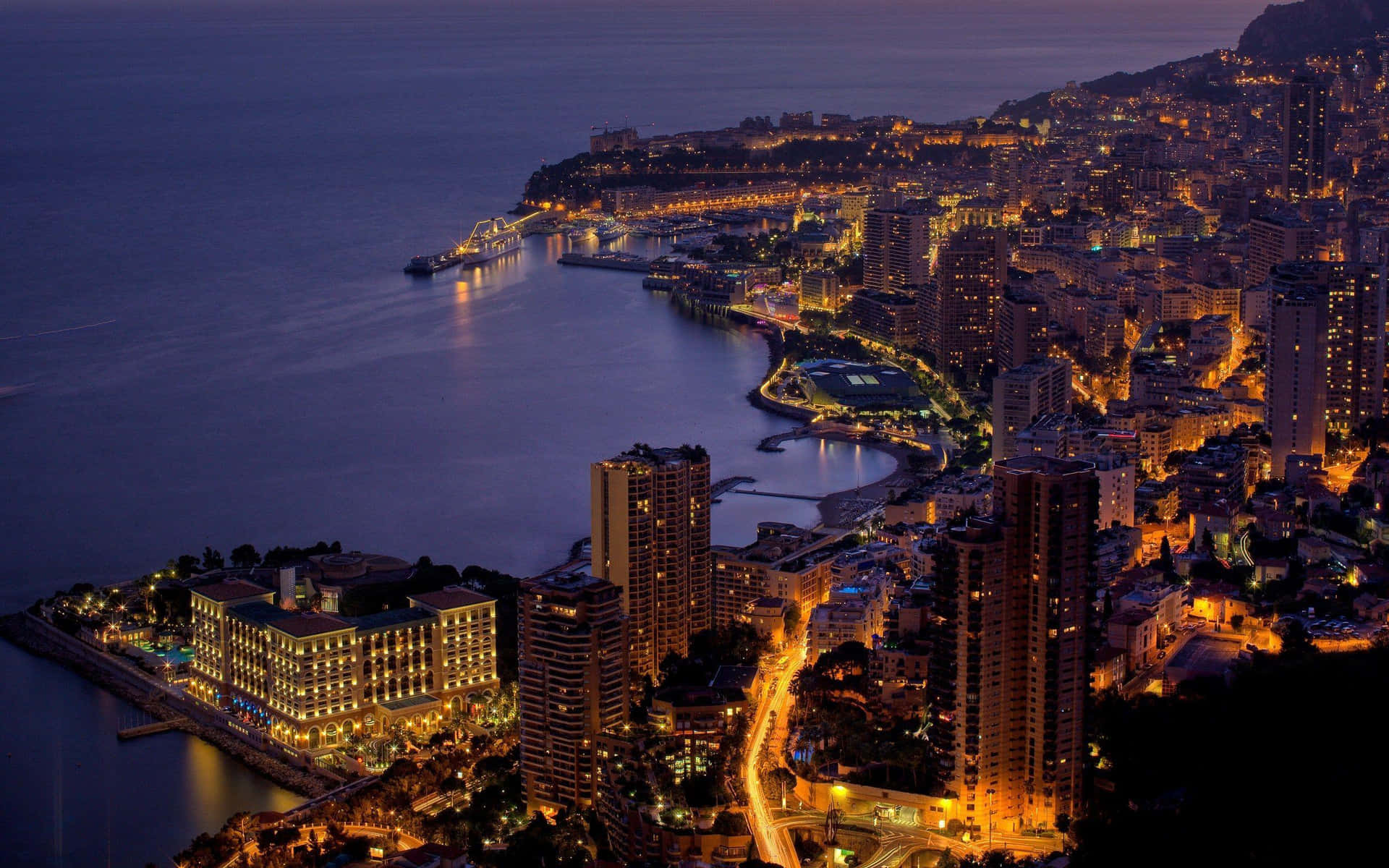 Breathtaking Panoramic View Of Monaco Skyline