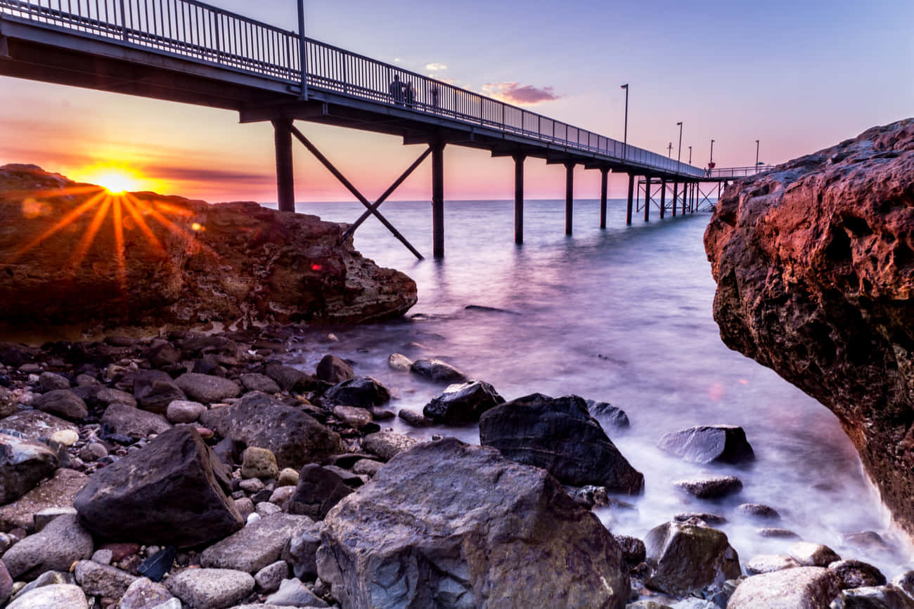 Breathtaking Sunset Over Darwin Harbour, Australia Wallpaper