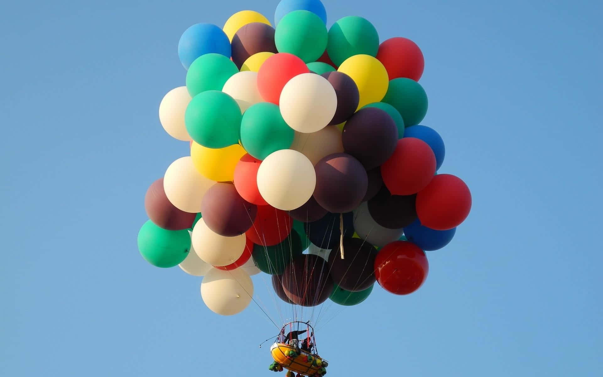 "breathtaking View Of Colorful Hot Air Balloons In The Sky"