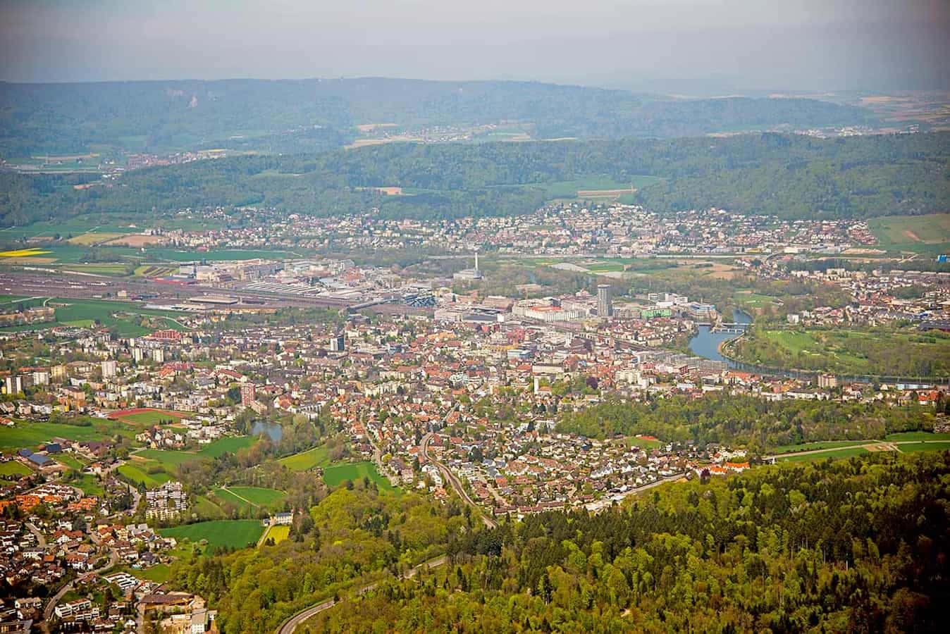 Breathtaking View Of Dietikon Landscape Wallpaper