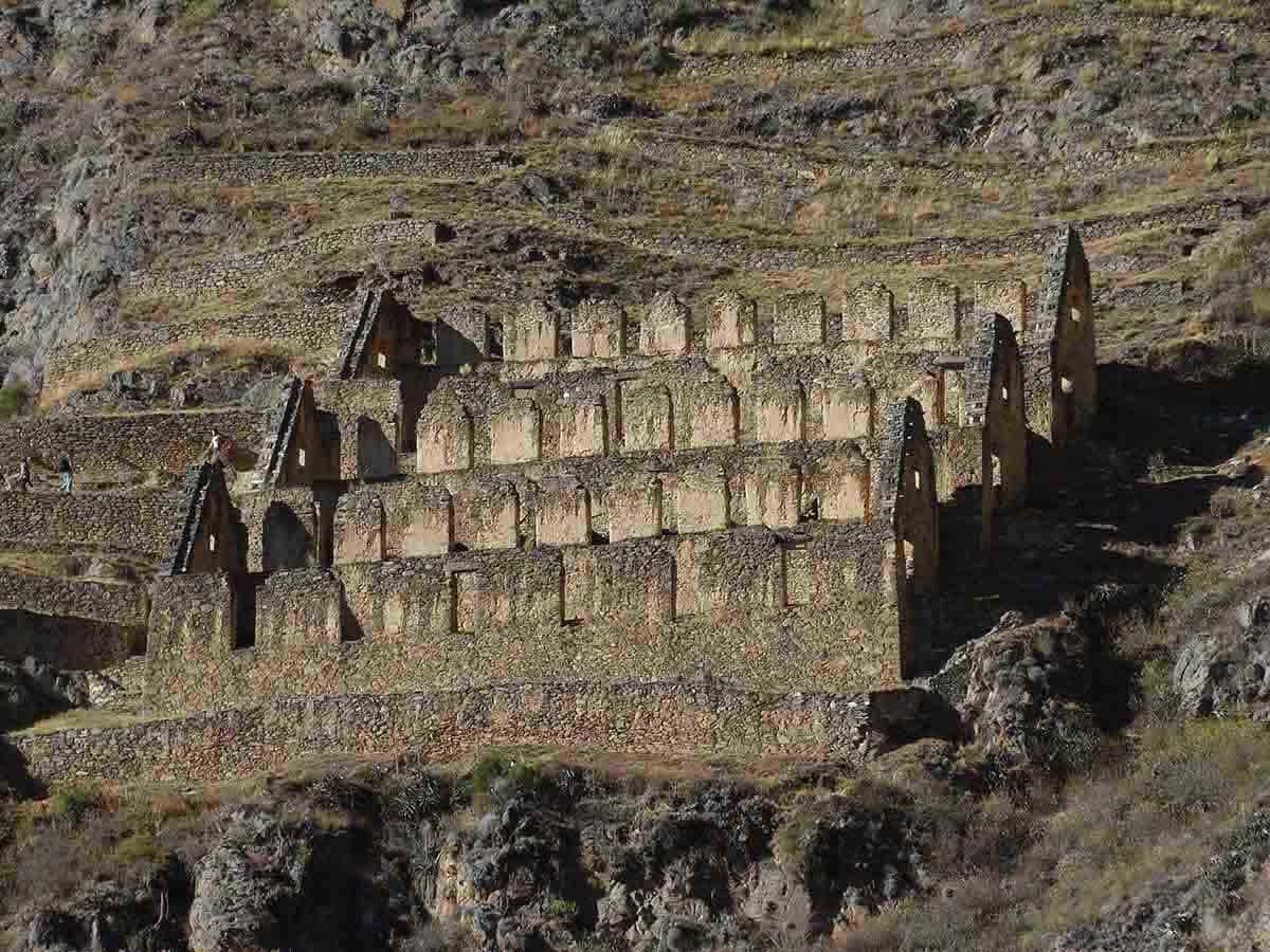 Breathtaking View Of Ollantaytambo, One Of The Most Enchanting Inca Ruins In Peru Wallpaper