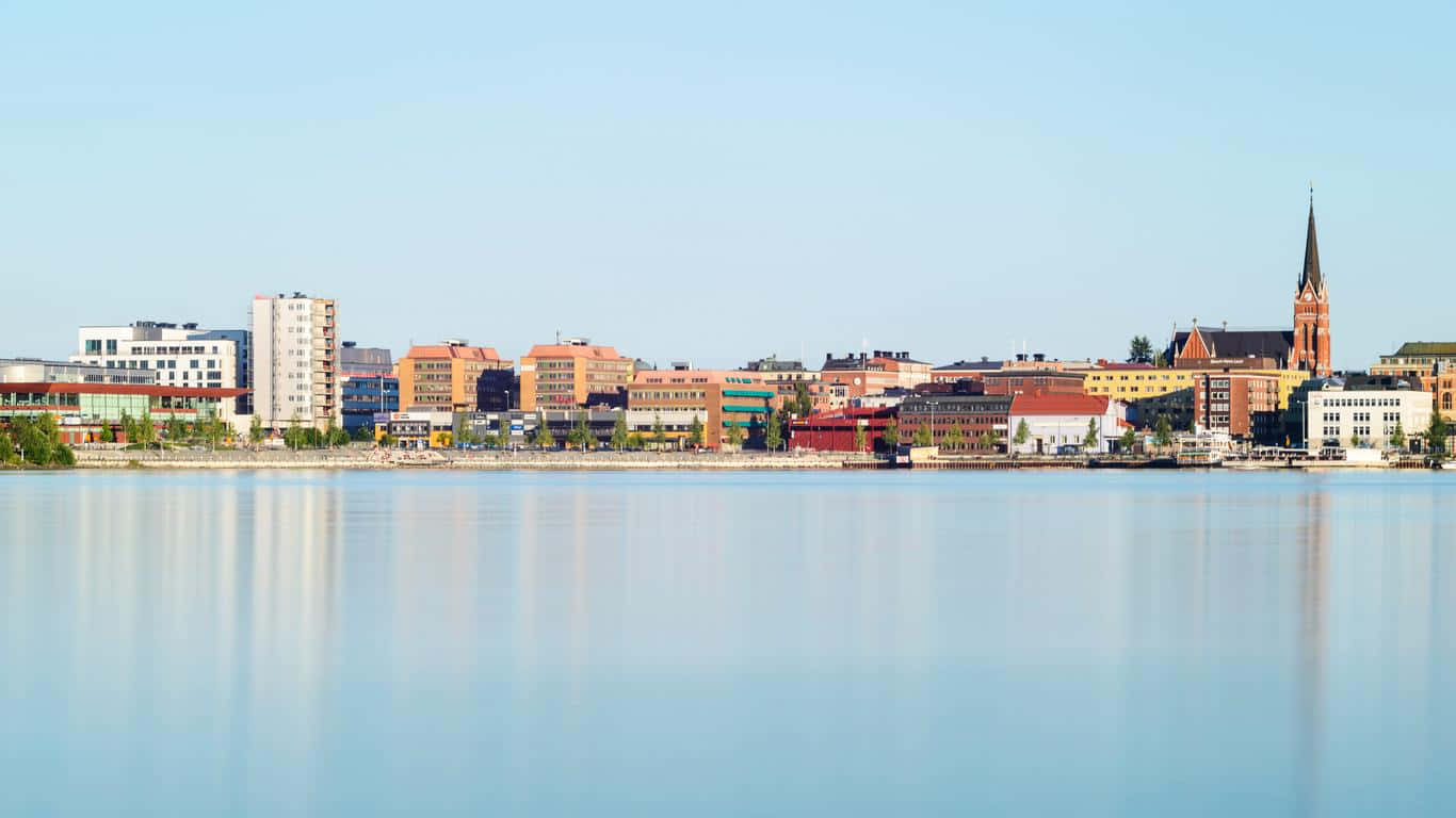 Breathtaking Winter Wonderland In Luleå Wallpaper