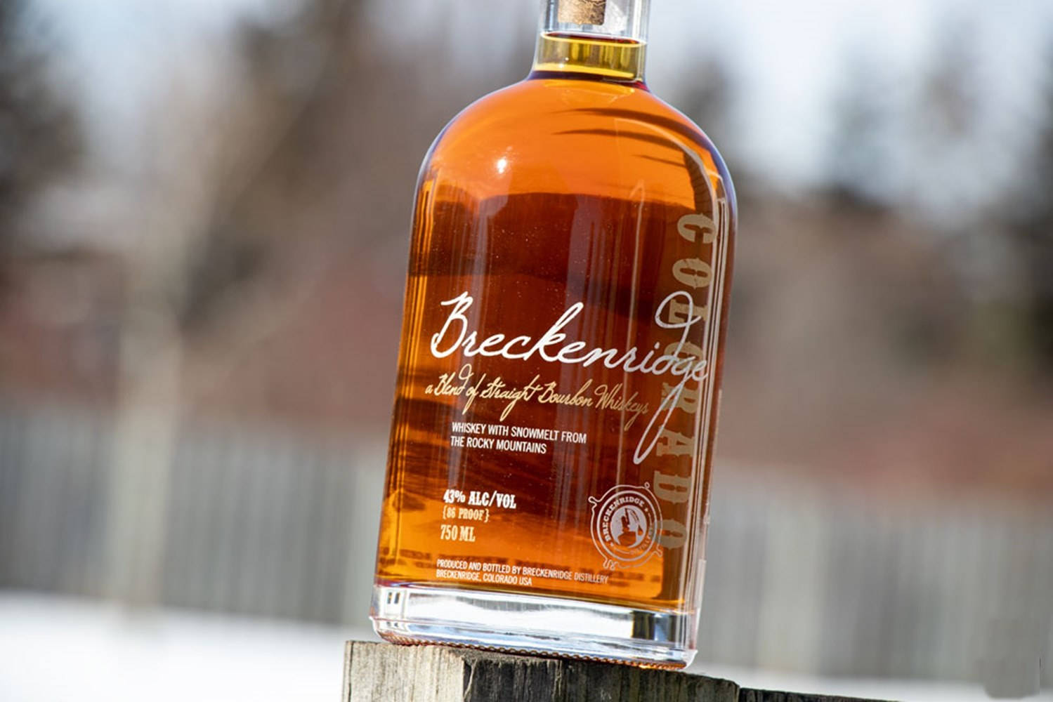 Breckenridge Destilleri Blend Av Straight Bourbon Whiskey Wallpaper