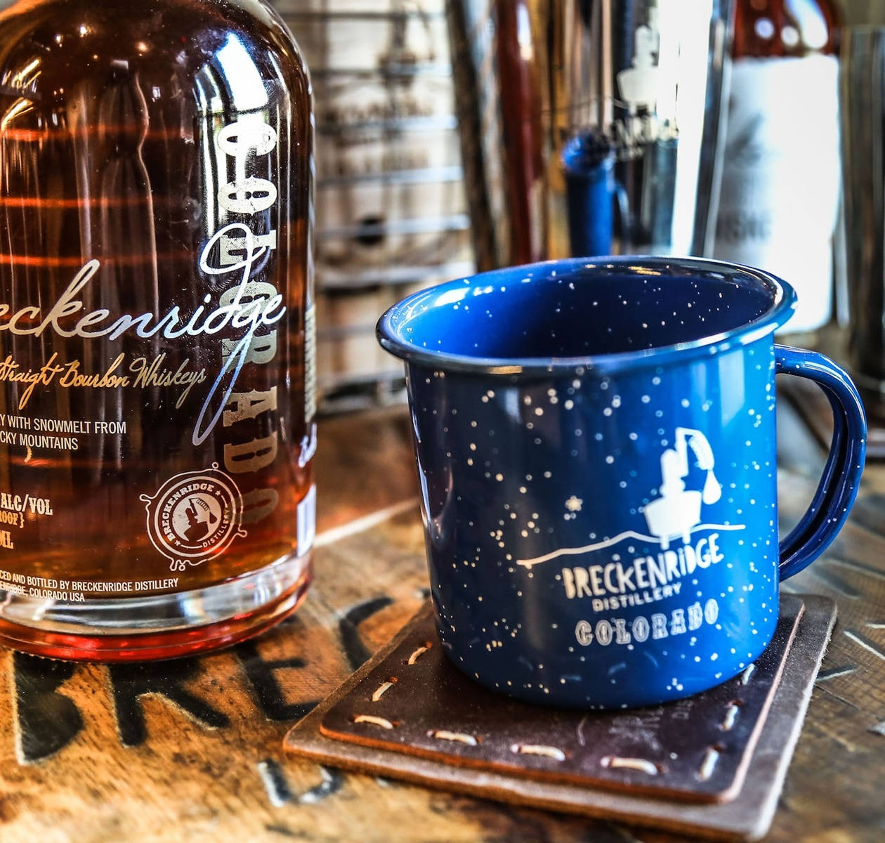 Breckenridge Distillery Liquor And Merch Mug Wallpaper