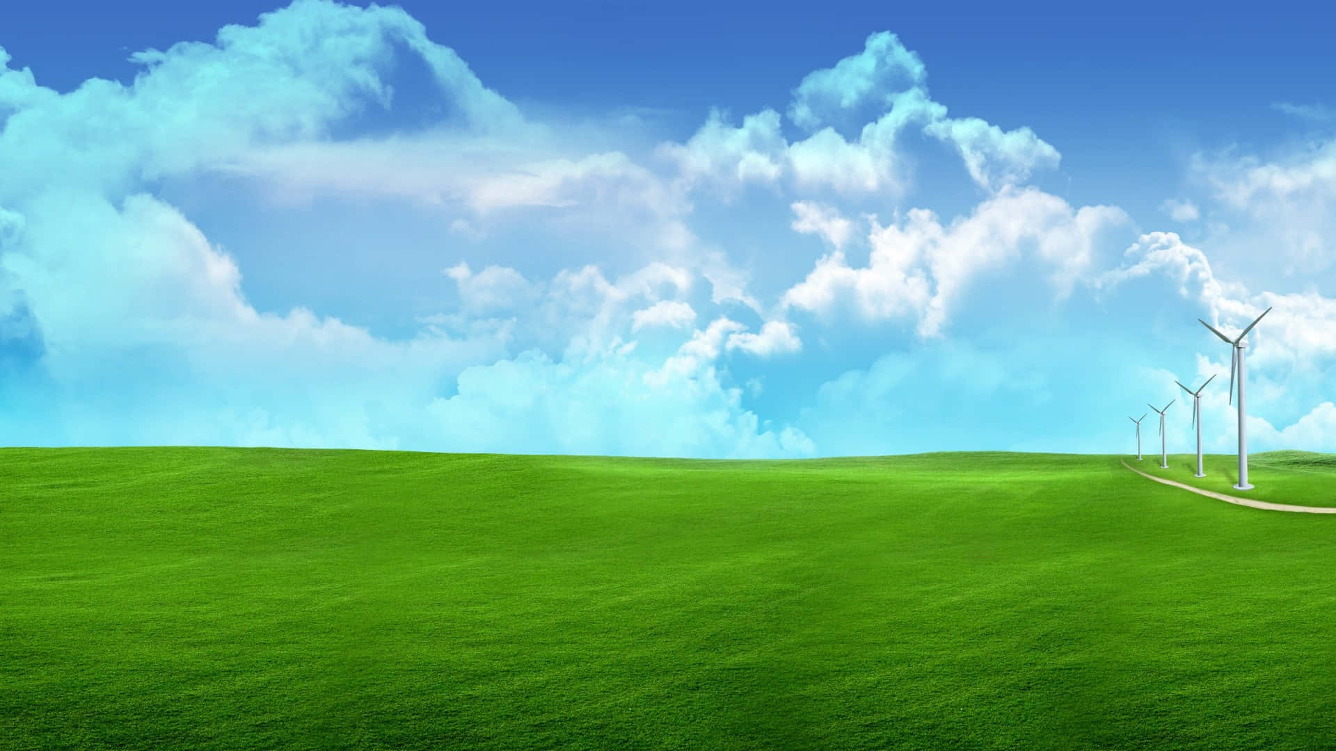 Serene Breeze on a Bright Day Wallpaper