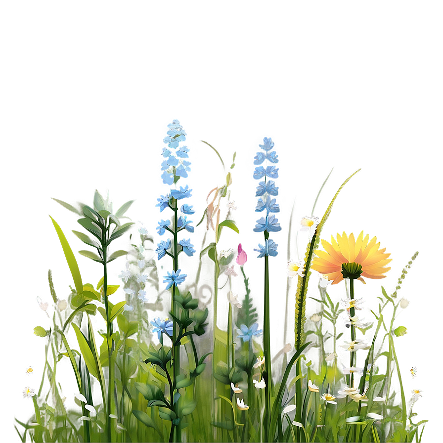 Breezy Wildflower Meadow Png 17 PNG