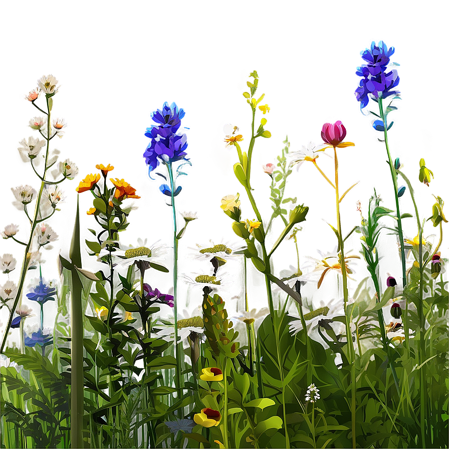 Breezy Wildflower Meadow Png 36 PNG