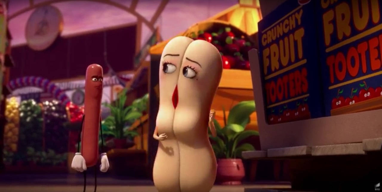 Brenda Talking With Frank Sausage Party Wallpaper