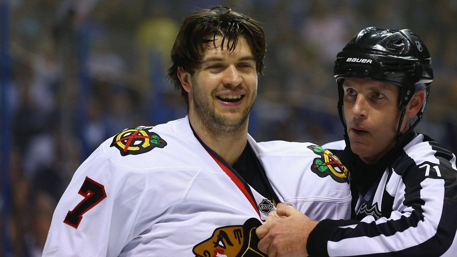 Brent Seabrook Smiling Photo Wallpaper