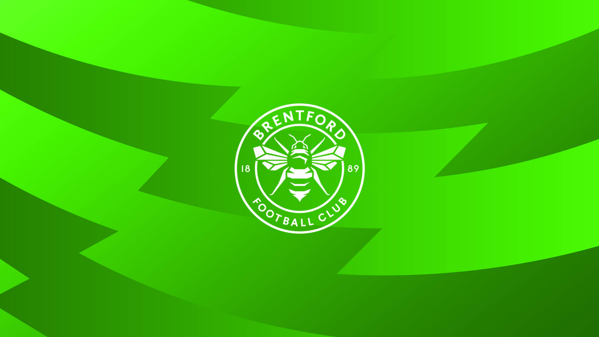 Brentford FC In Green Gradient Wallpaper