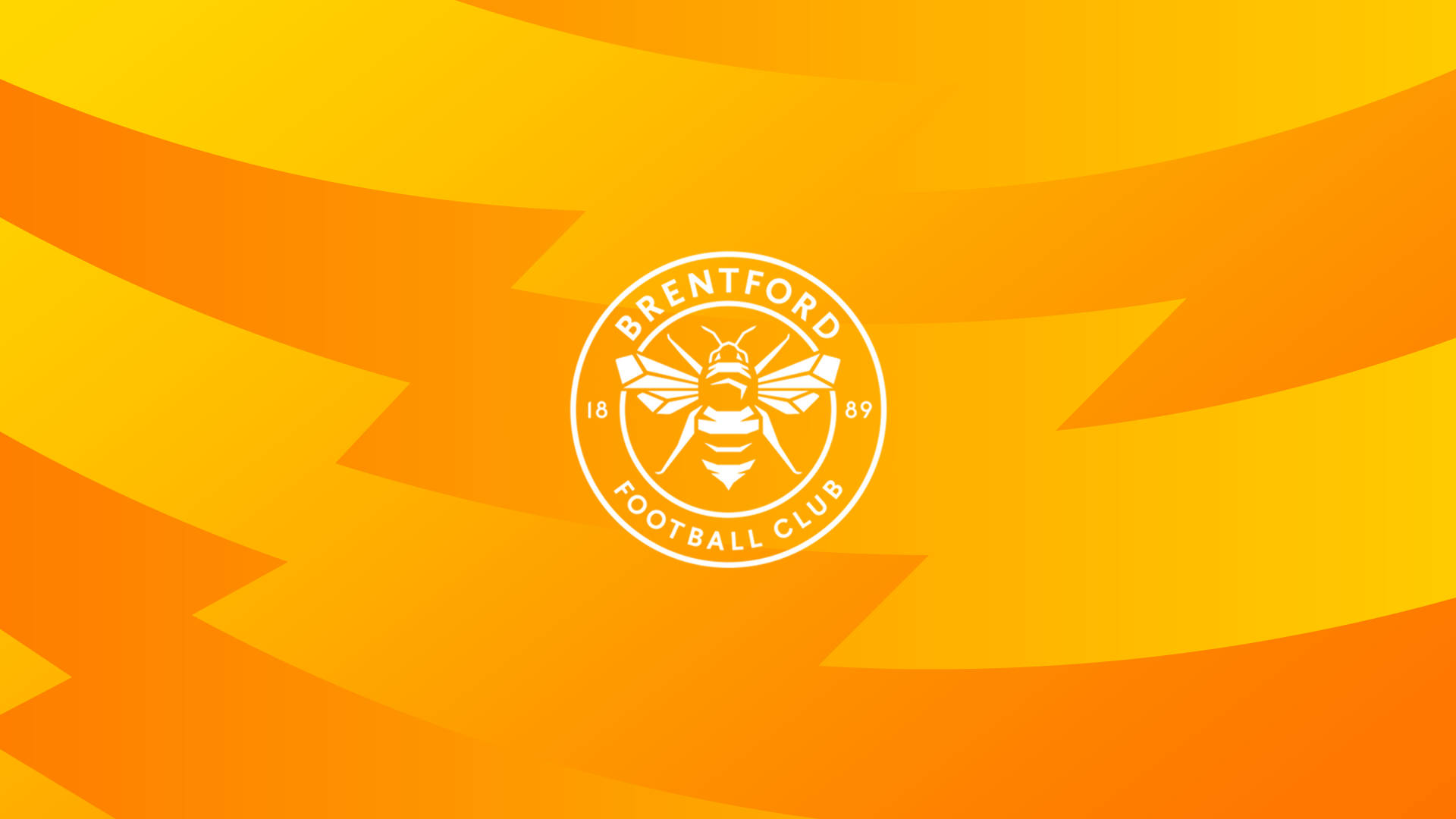 Brentford FC Logo In Yellow Wallpaper