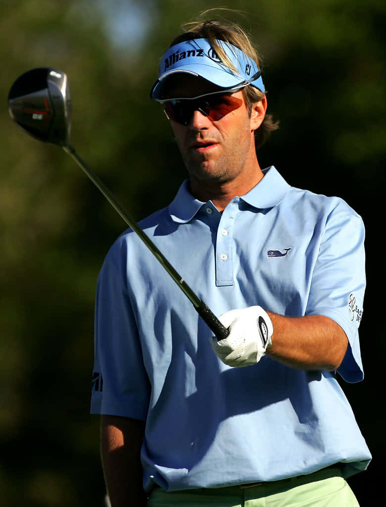Brett Quigley holder golf klub fremad sæt tapet Wallpaper