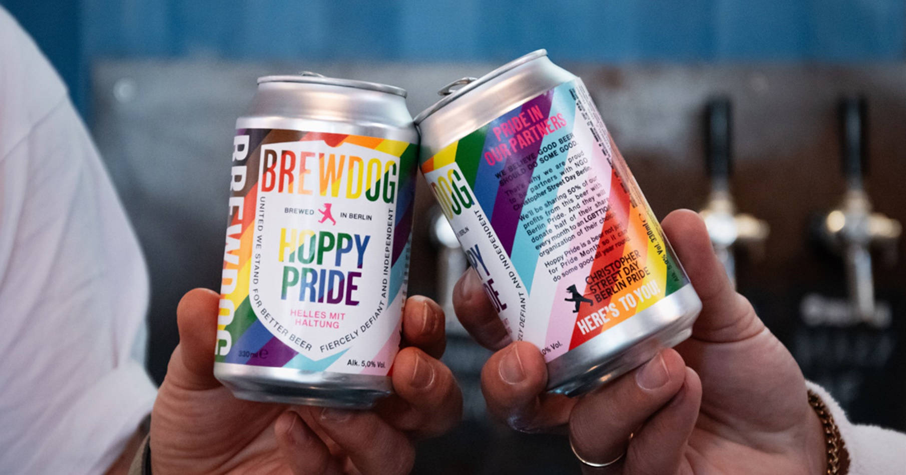 Brewdog Hoppy Pride Beer Cans Wallpaper