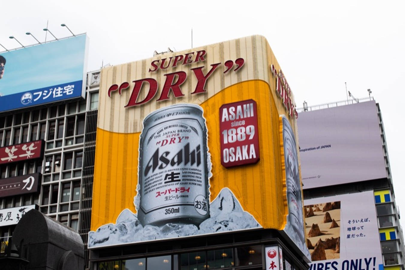 Breweries Yellow Asahi Super Dry Wallpaper