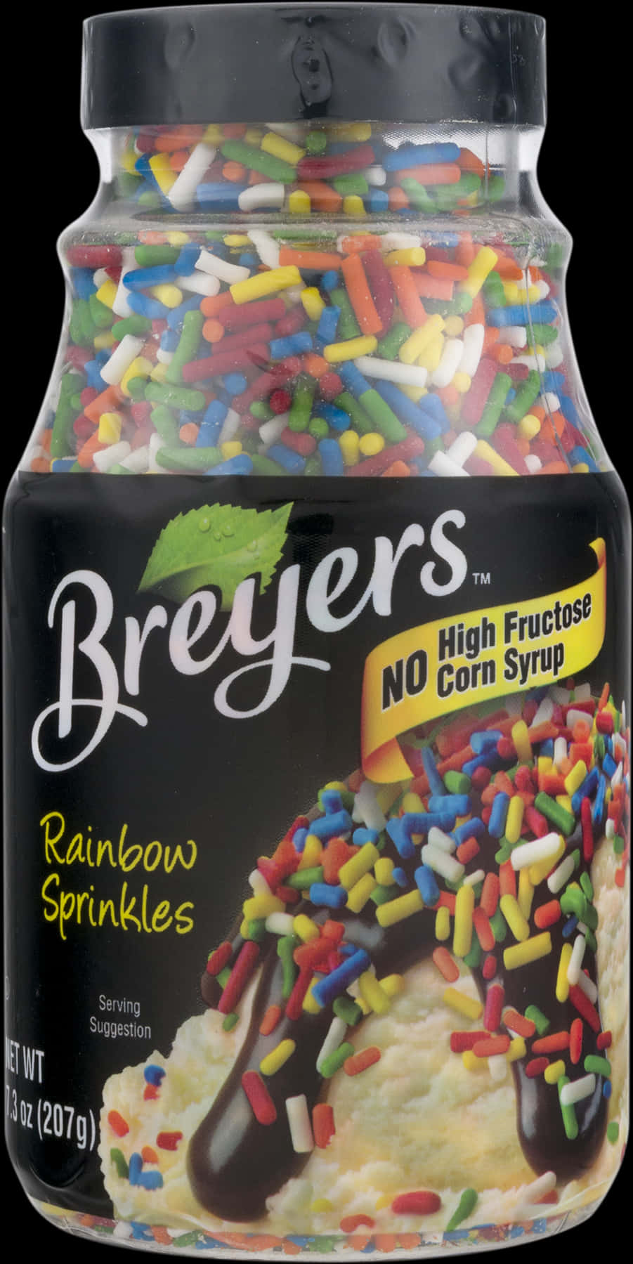 Breyers Rainbow Sprinkles No High Fructose Corn Syrup PNG