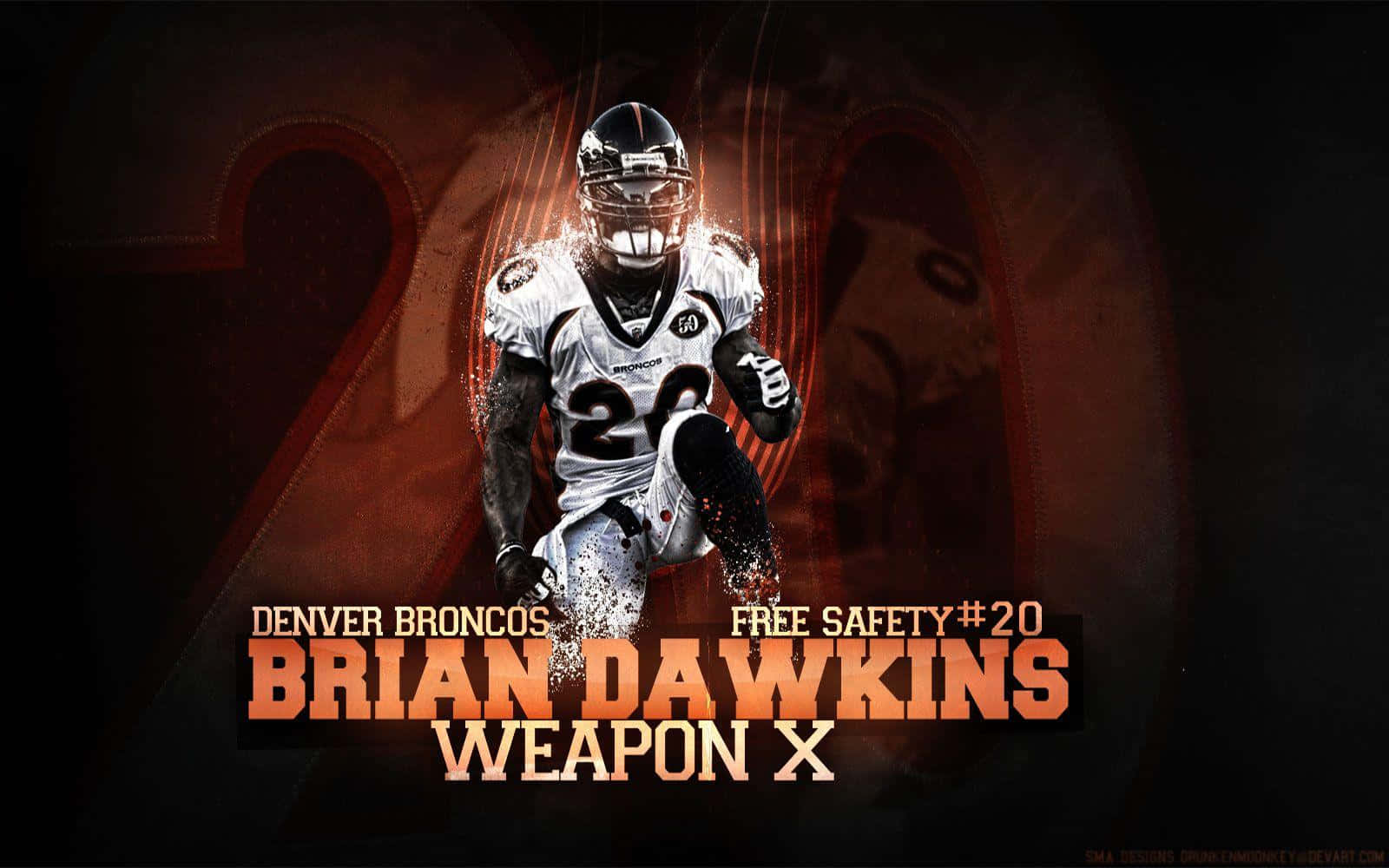 Brian Dawkins Weapon X Denver Broncos Wallpaper