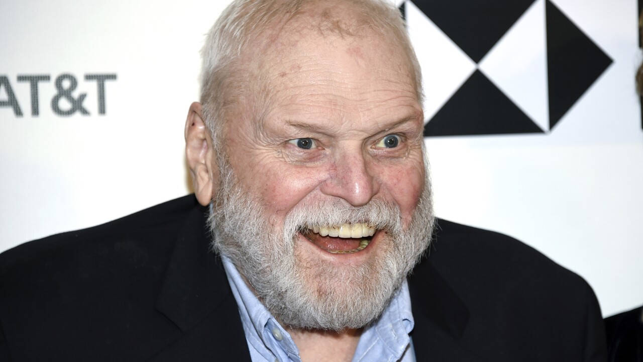 Brian Dennehy Laughing Black And White Background Wallpaper
