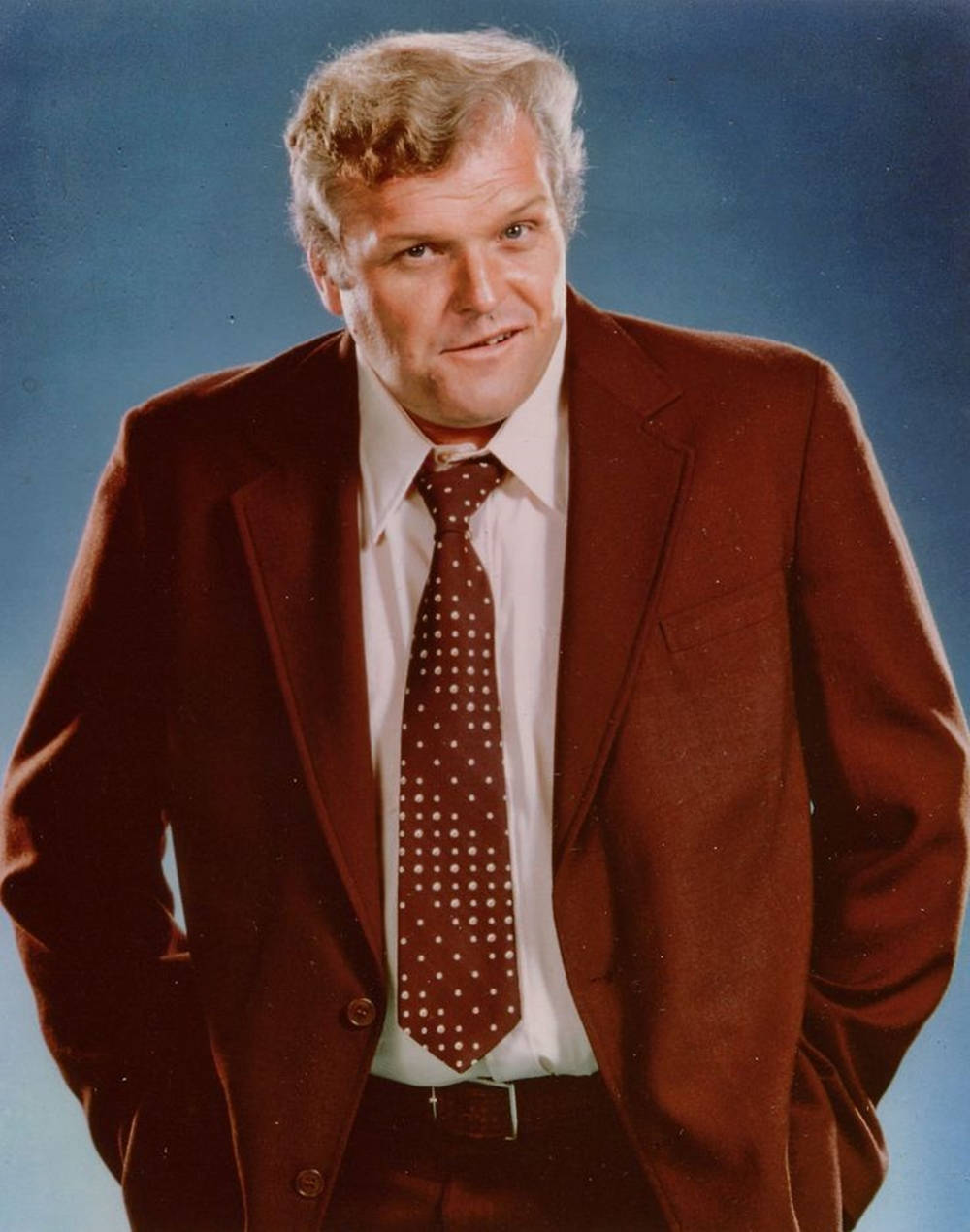 Brian Dennehy Red Aesthetic Suit Wallpaper