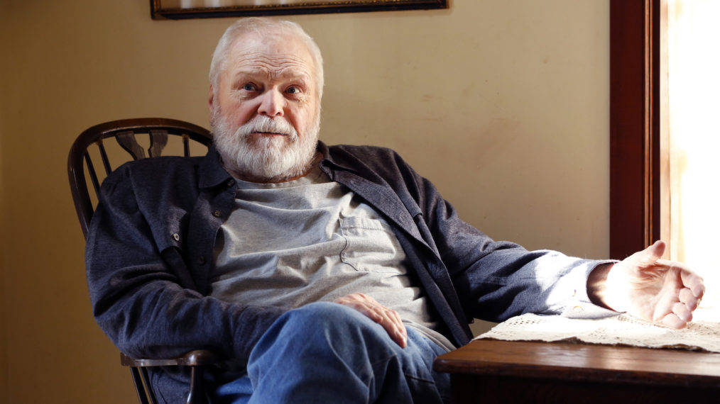 Brian Dennehy Sitting Casual Clothes Wallpaper