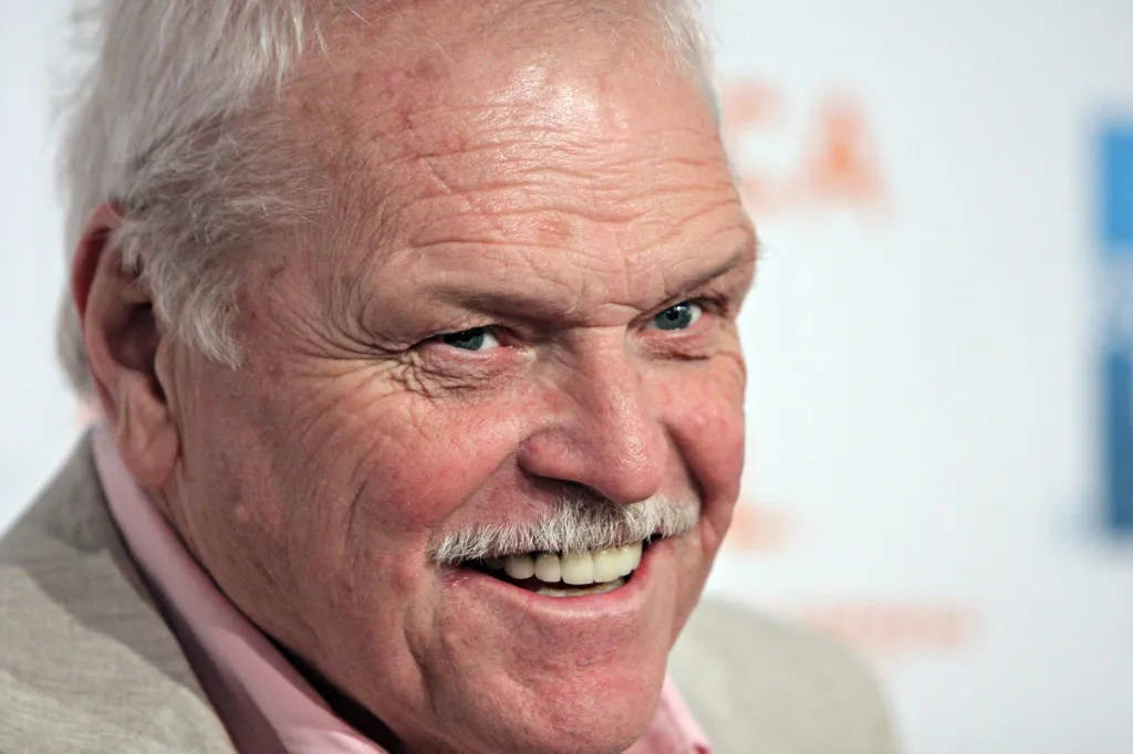 Brian Dennehy With Mustache Smiling Wallpaper