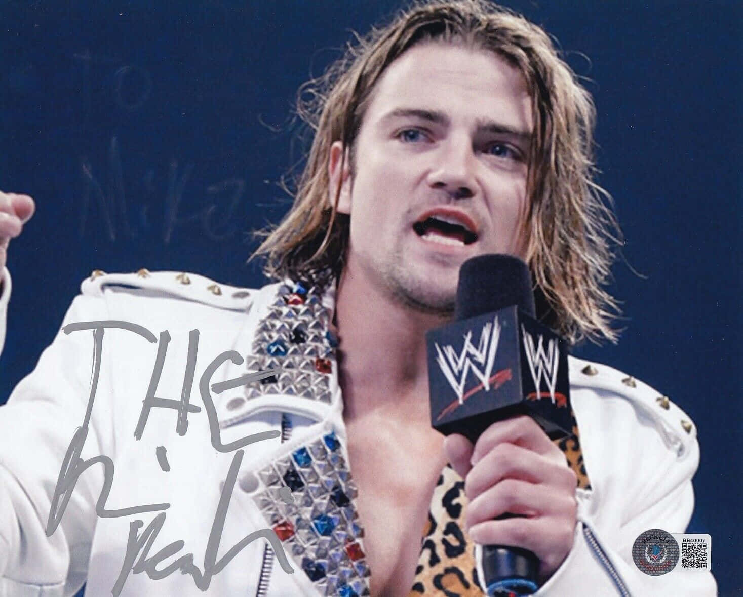 Brian Kendrick With Microphone Wallpaper