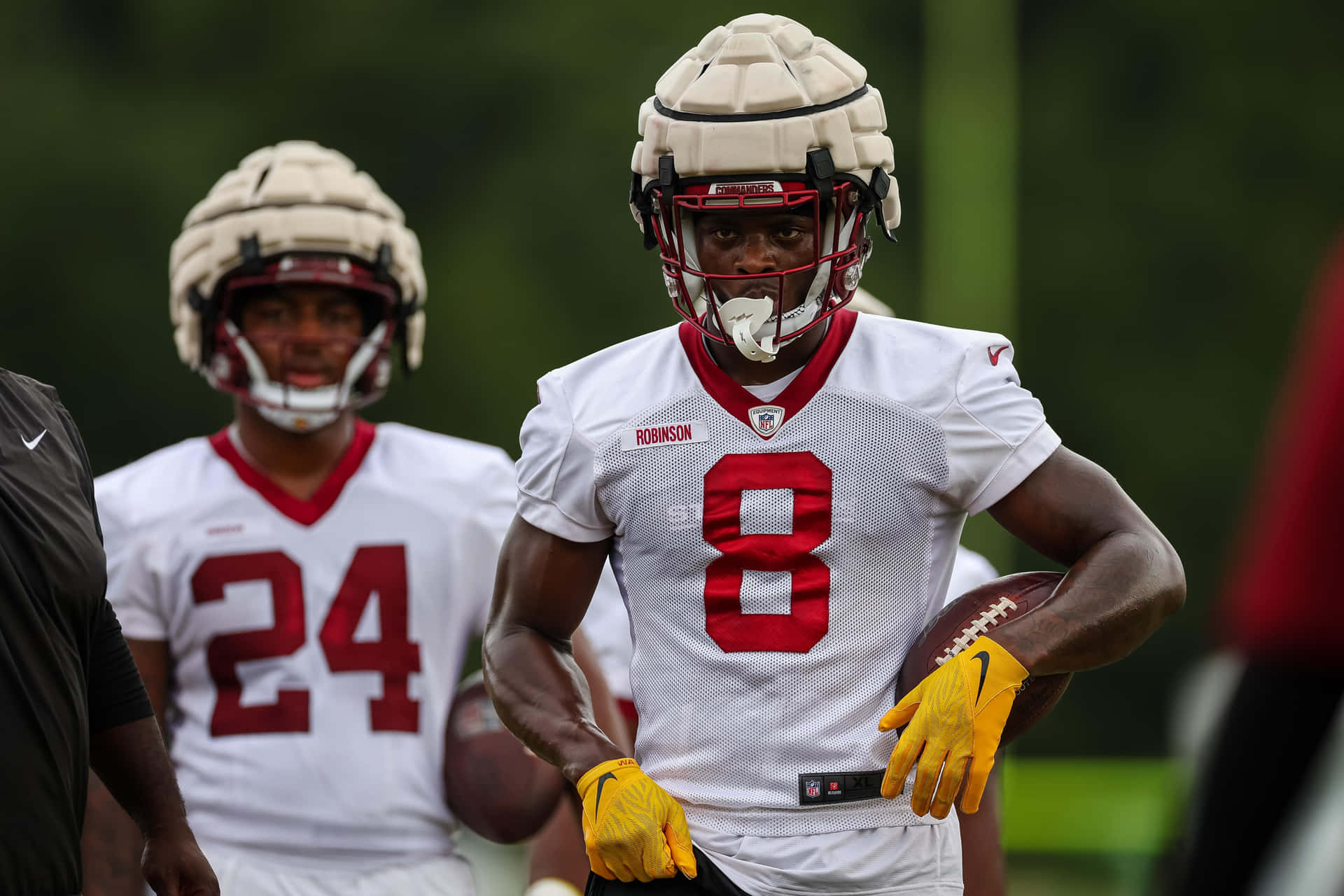 Brian Robinson Jr Football Practice Session Wallpaper