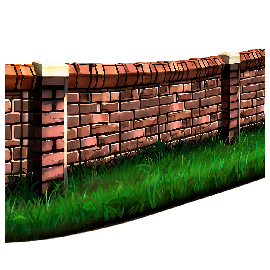 Brick Boundary Fence Png Ubl PNG