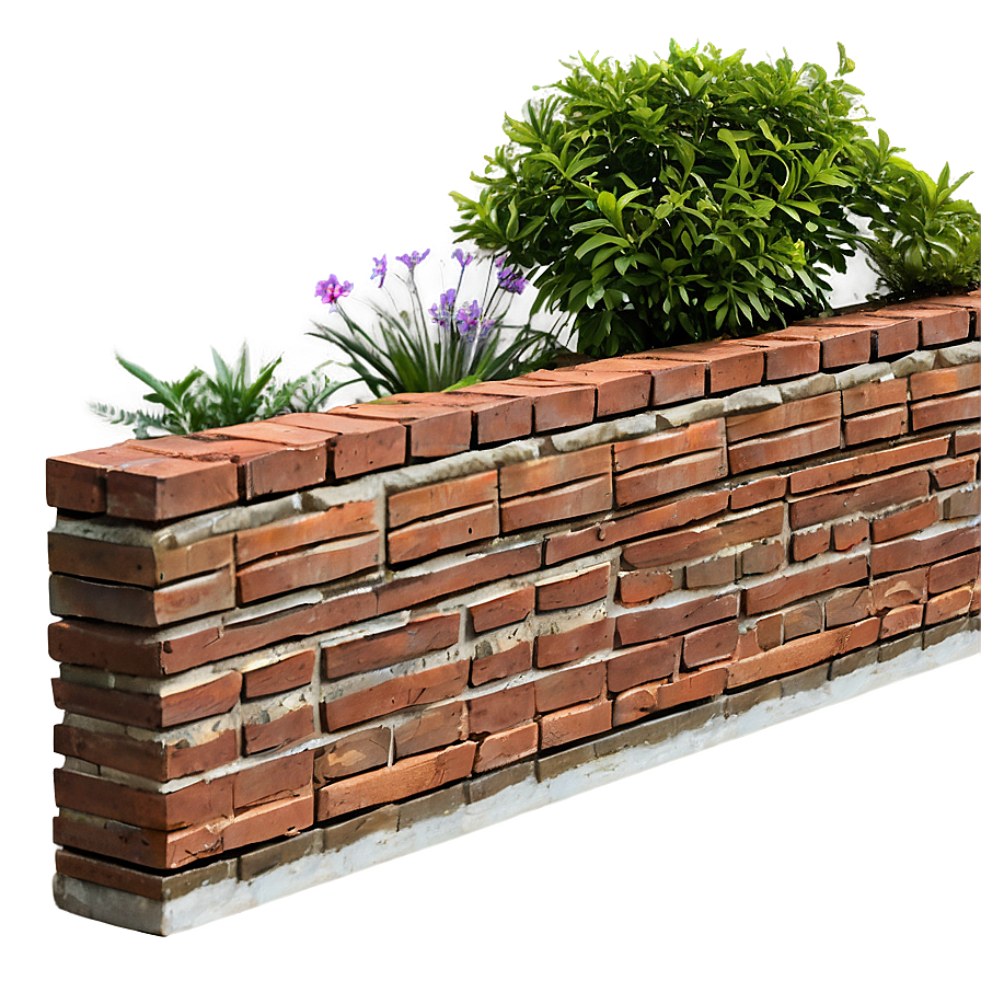 Brick Garden Border Png 05062024 PNG