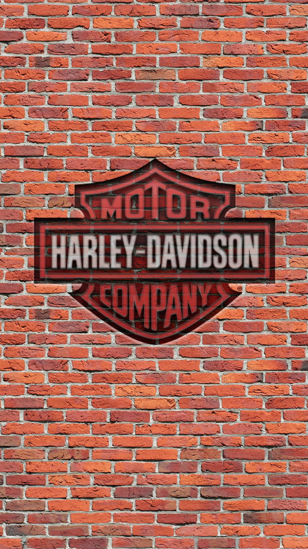 Brick Logo Harley Davidson Mobile Wallpaper