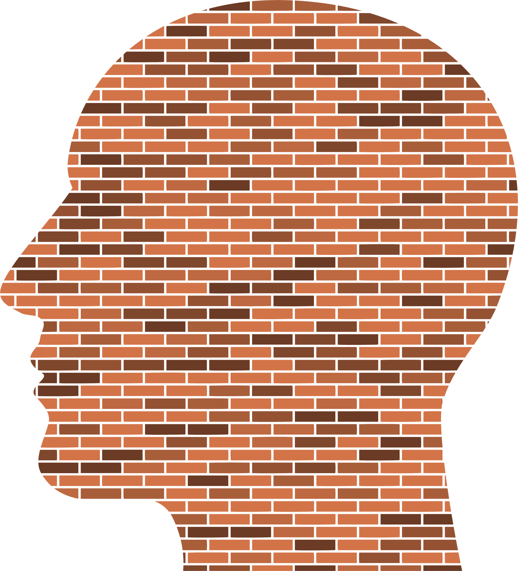 Brick Silhouette Profile PNG