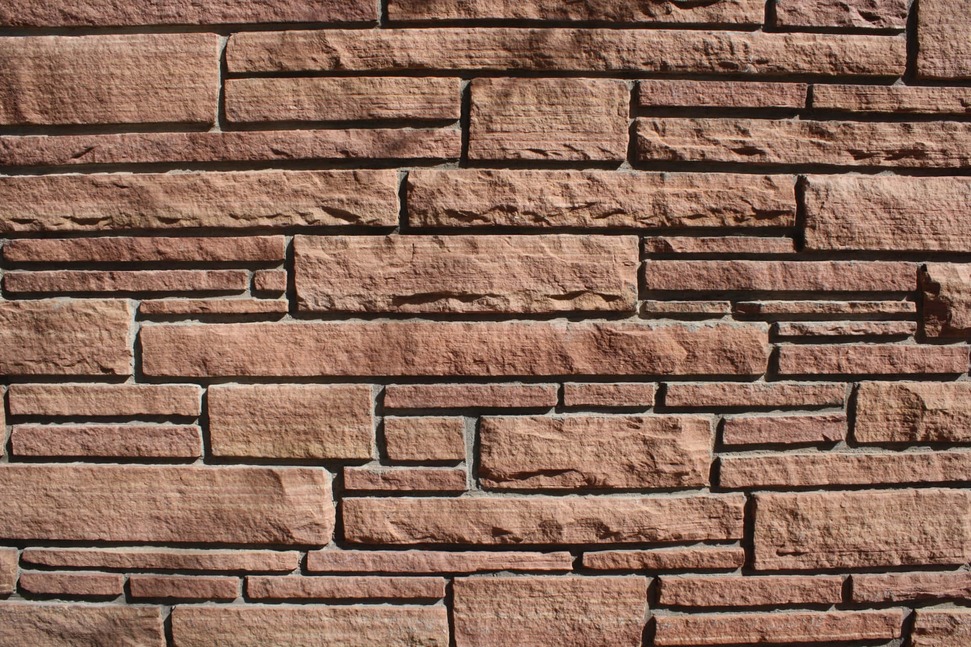 Close-up View of Authentic Red Brick Wall Texture