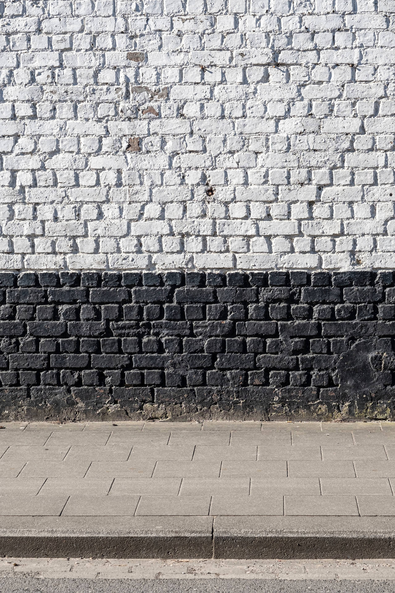 Mur og gulv af mursten Wallpaper