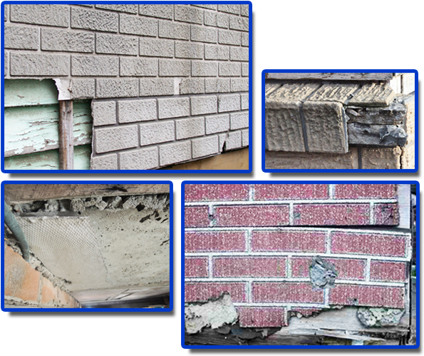 Brick Wall Damage Collage PNG