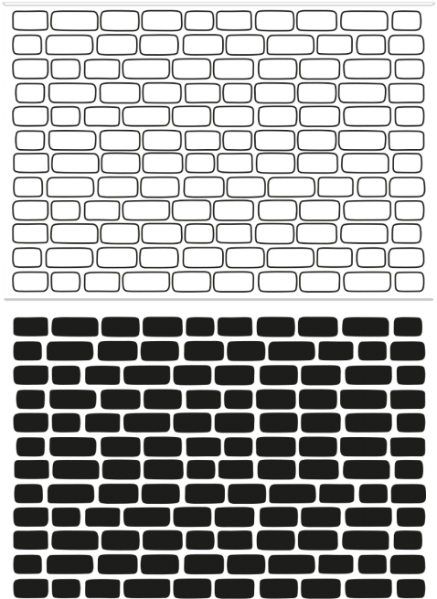 Brick Wall Illusion Graphic PNG