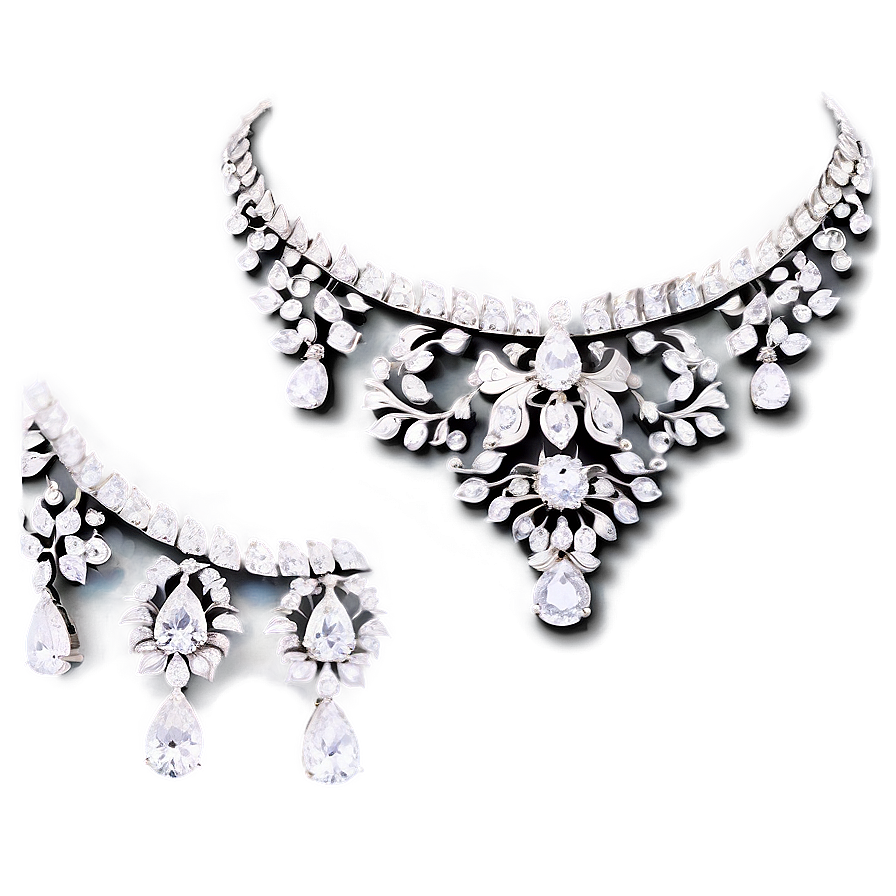 Bridal Diamond Necklace Png 23 PNG