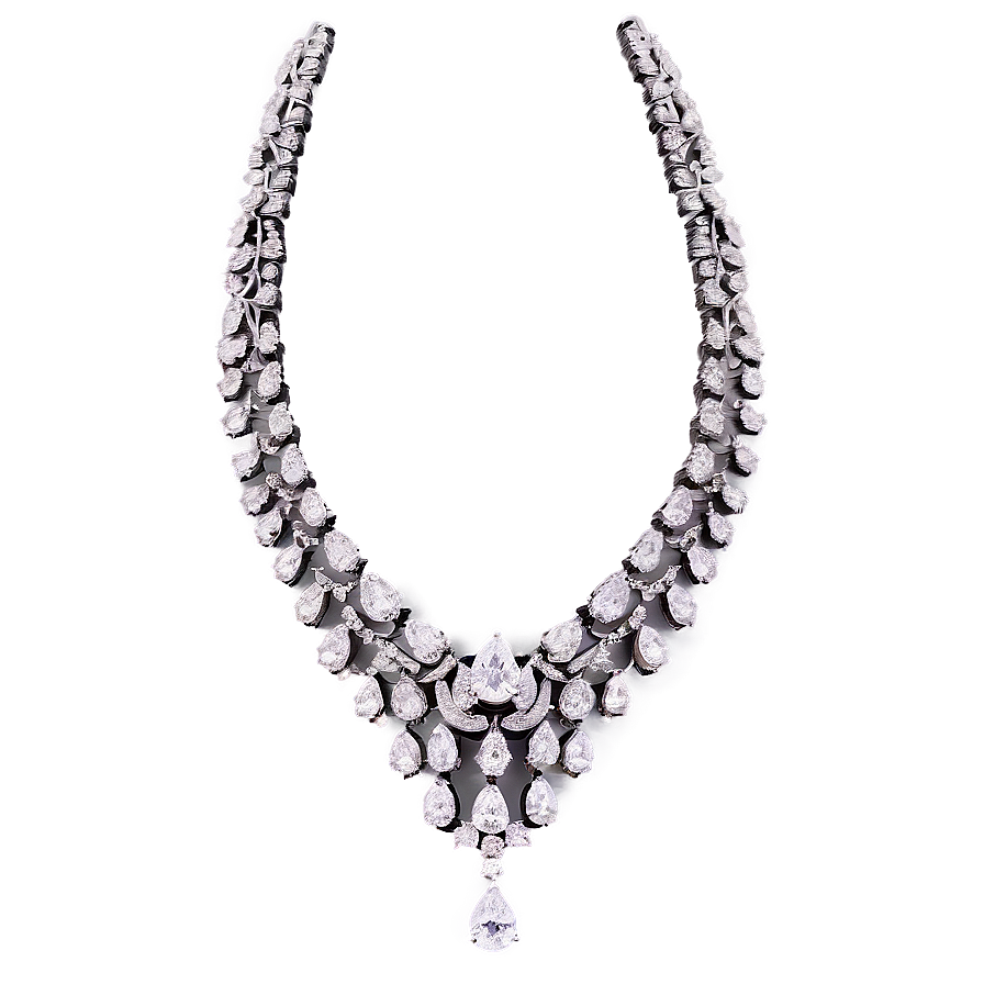 Bridal Diamond Necklace Png Avs16 PNG