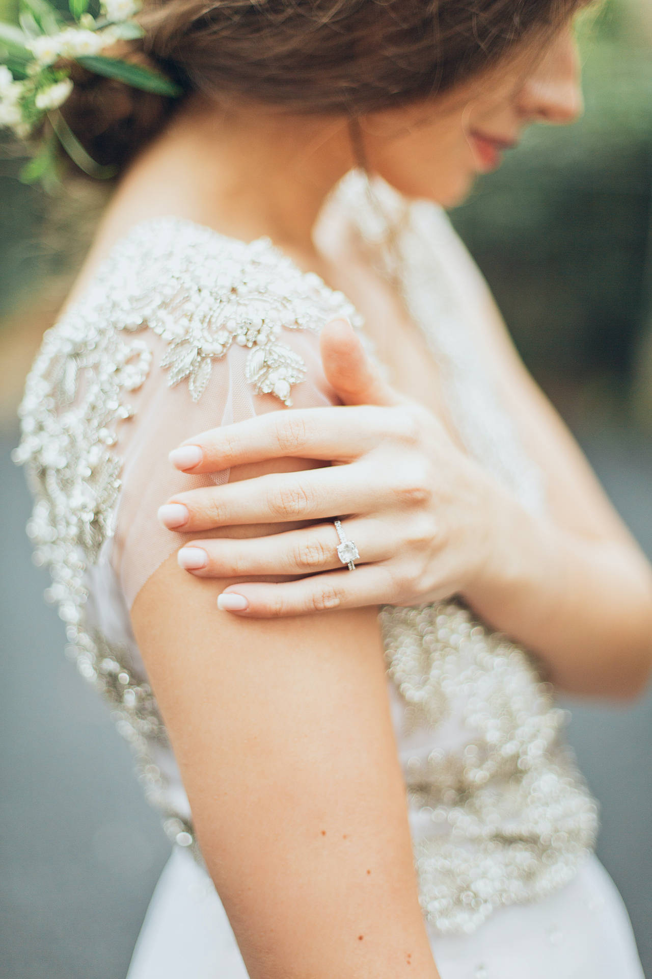 Bridal Dress And Ring Wallpaper