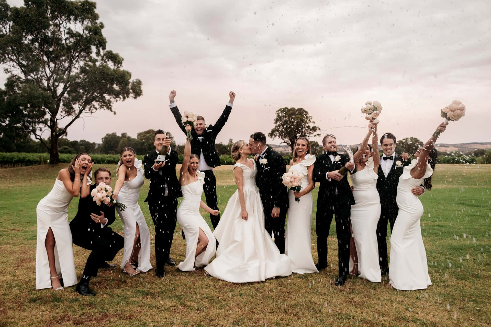 Happy Bridal Party Pictures