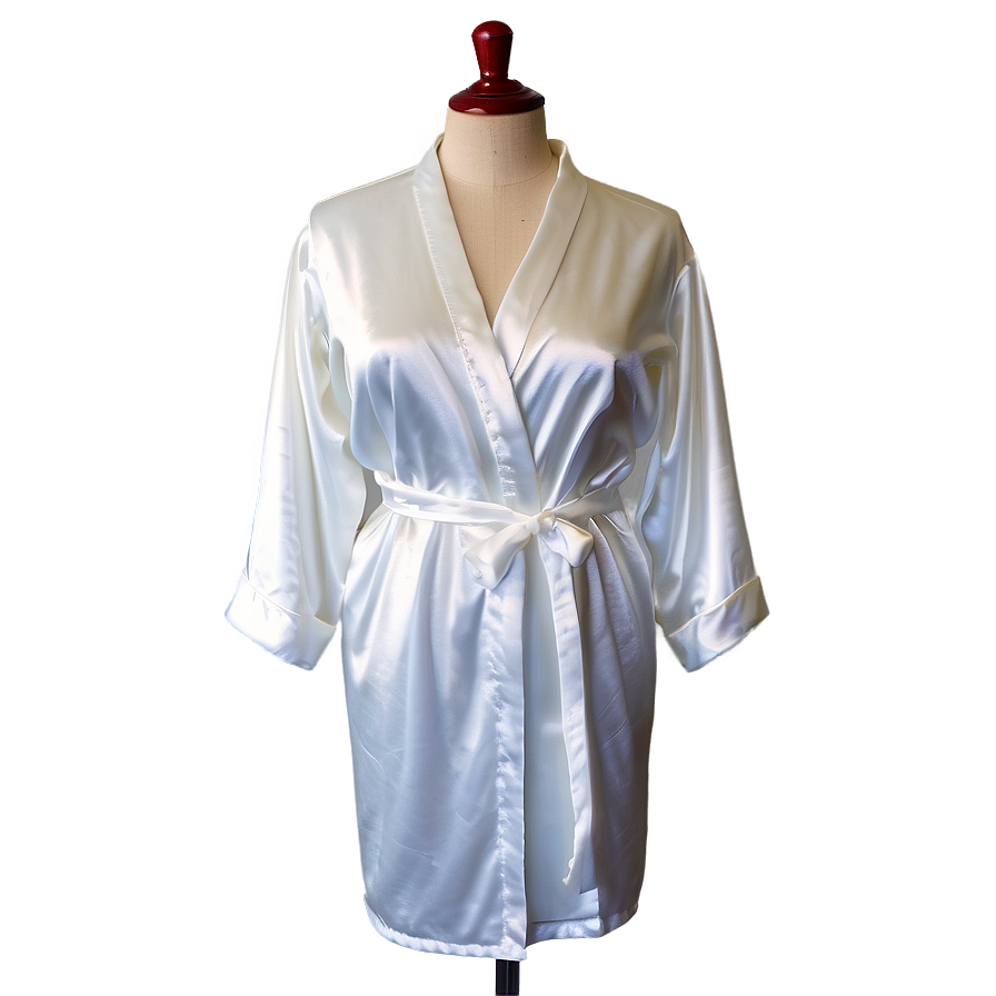 Bridal Satin Robe Png 06132024 PNG