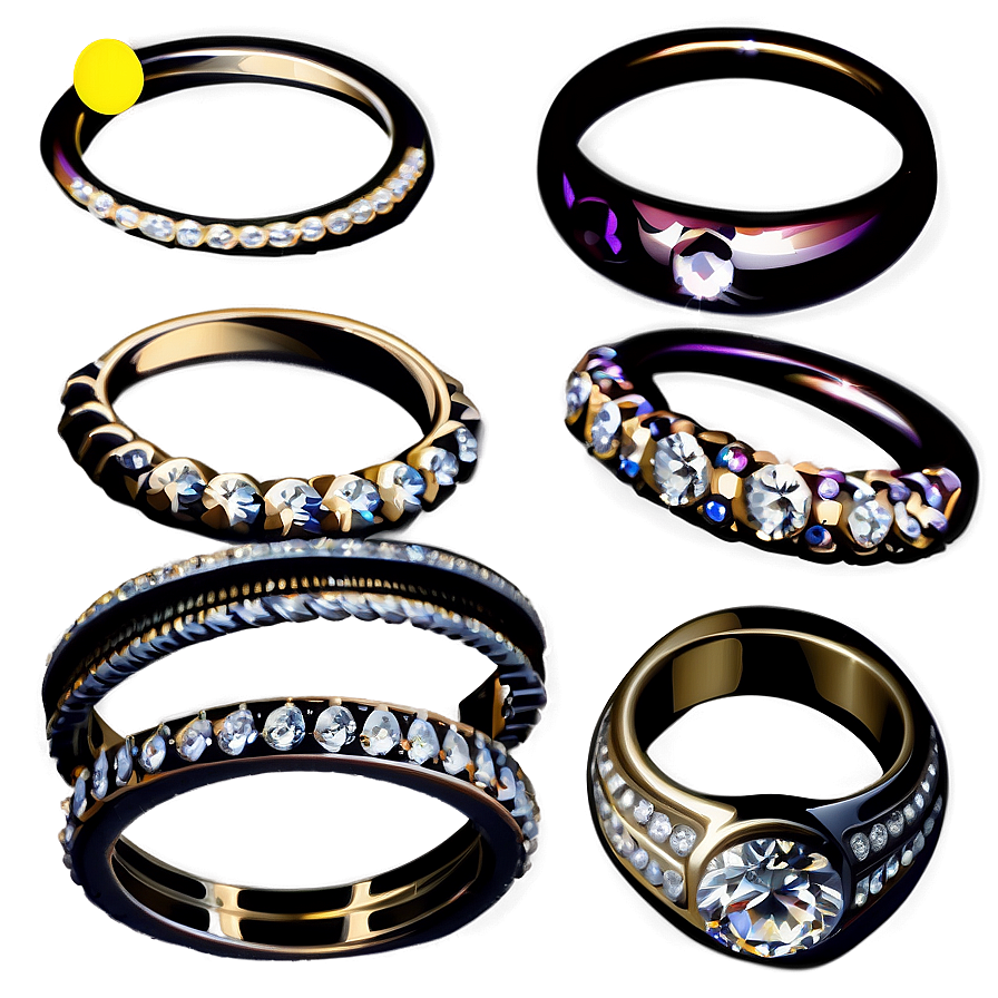 Bridal Set Rings Png 39 PNG