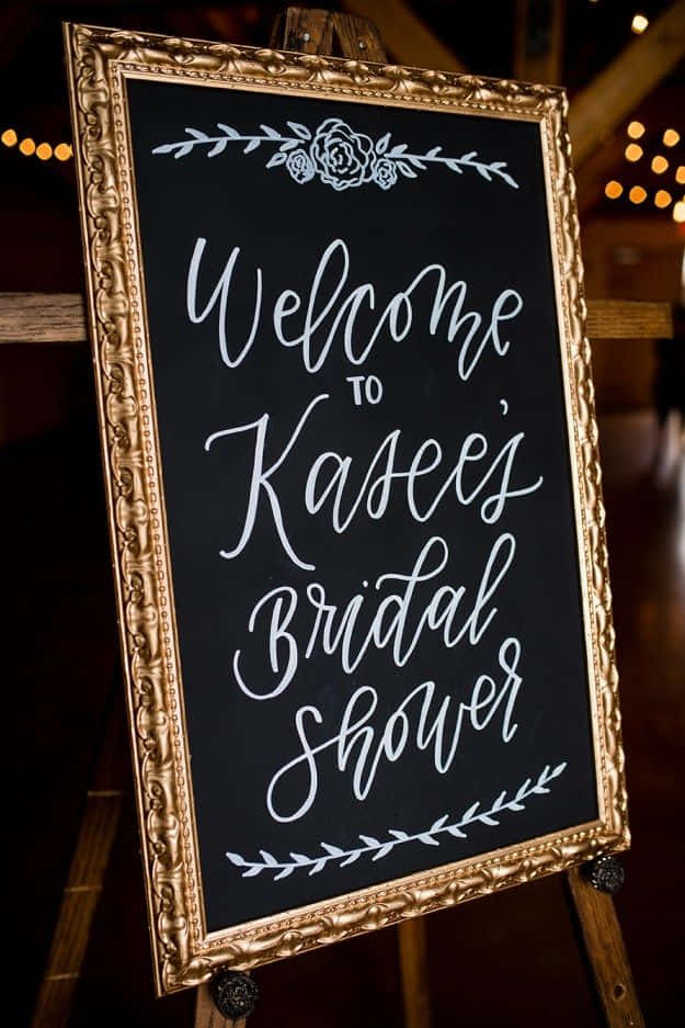 Welcome to Kasee's Bridal Shower Picture